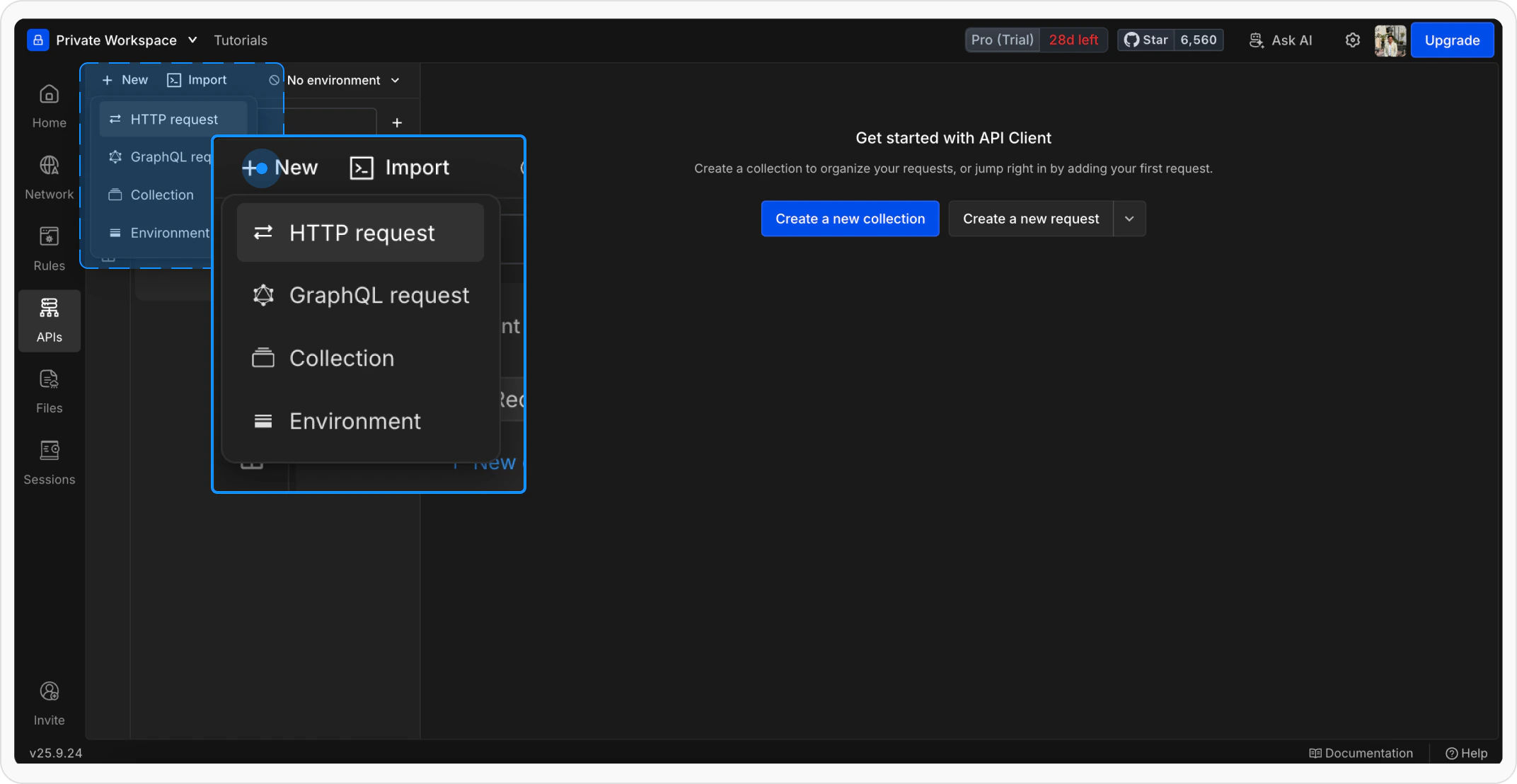 Openrequestlyand Createa New Request 2