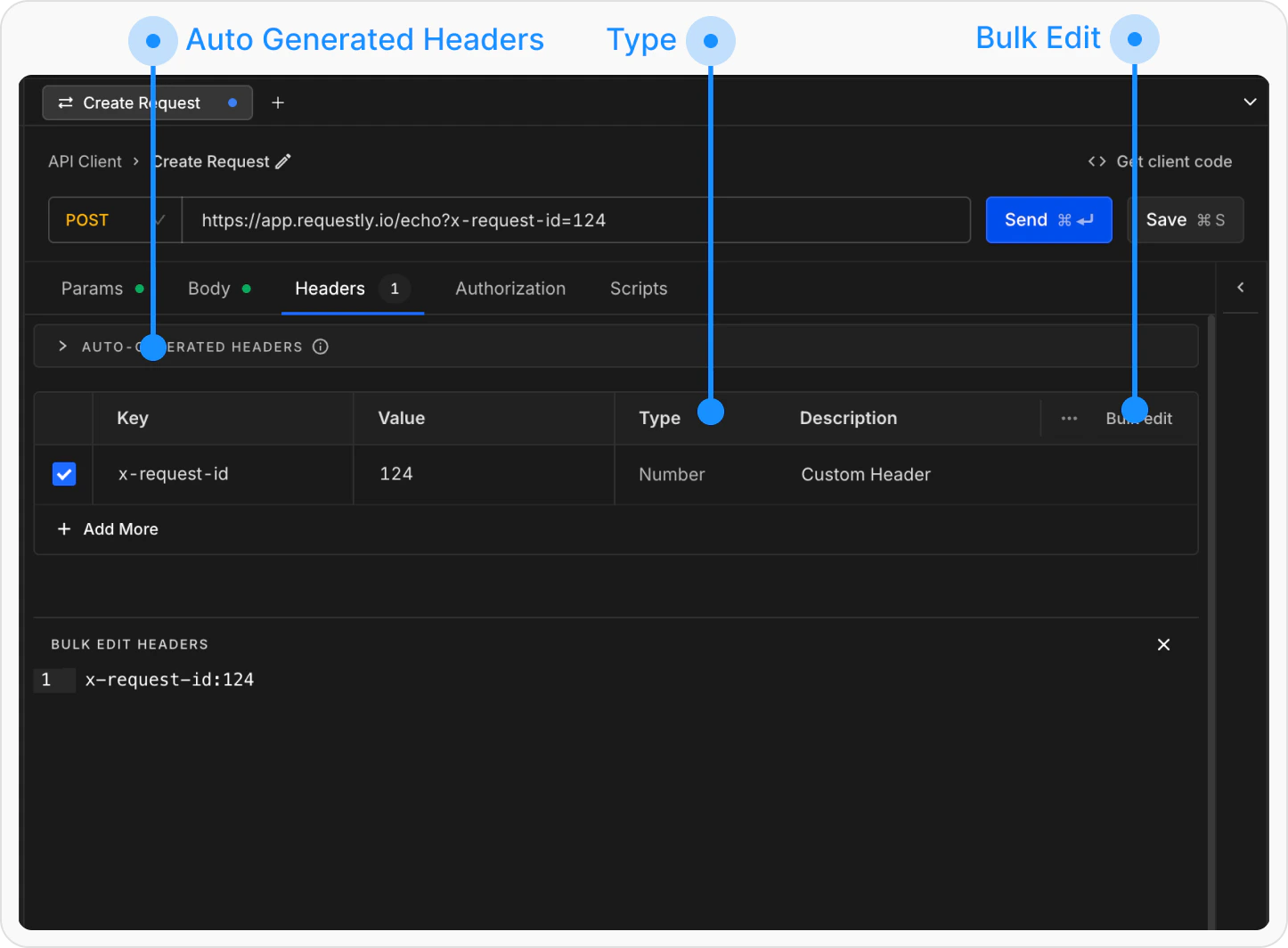 Headers - Send API Request