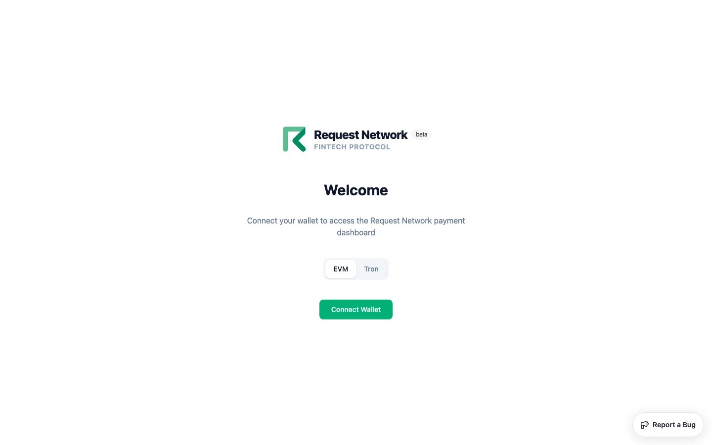 Dashboard sign-in (EVM)