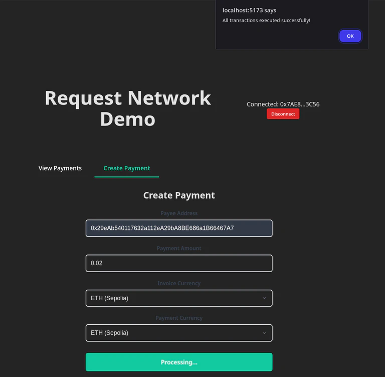 Sign transaction 2