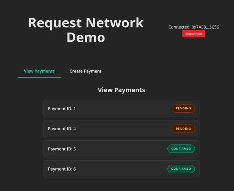 View payments