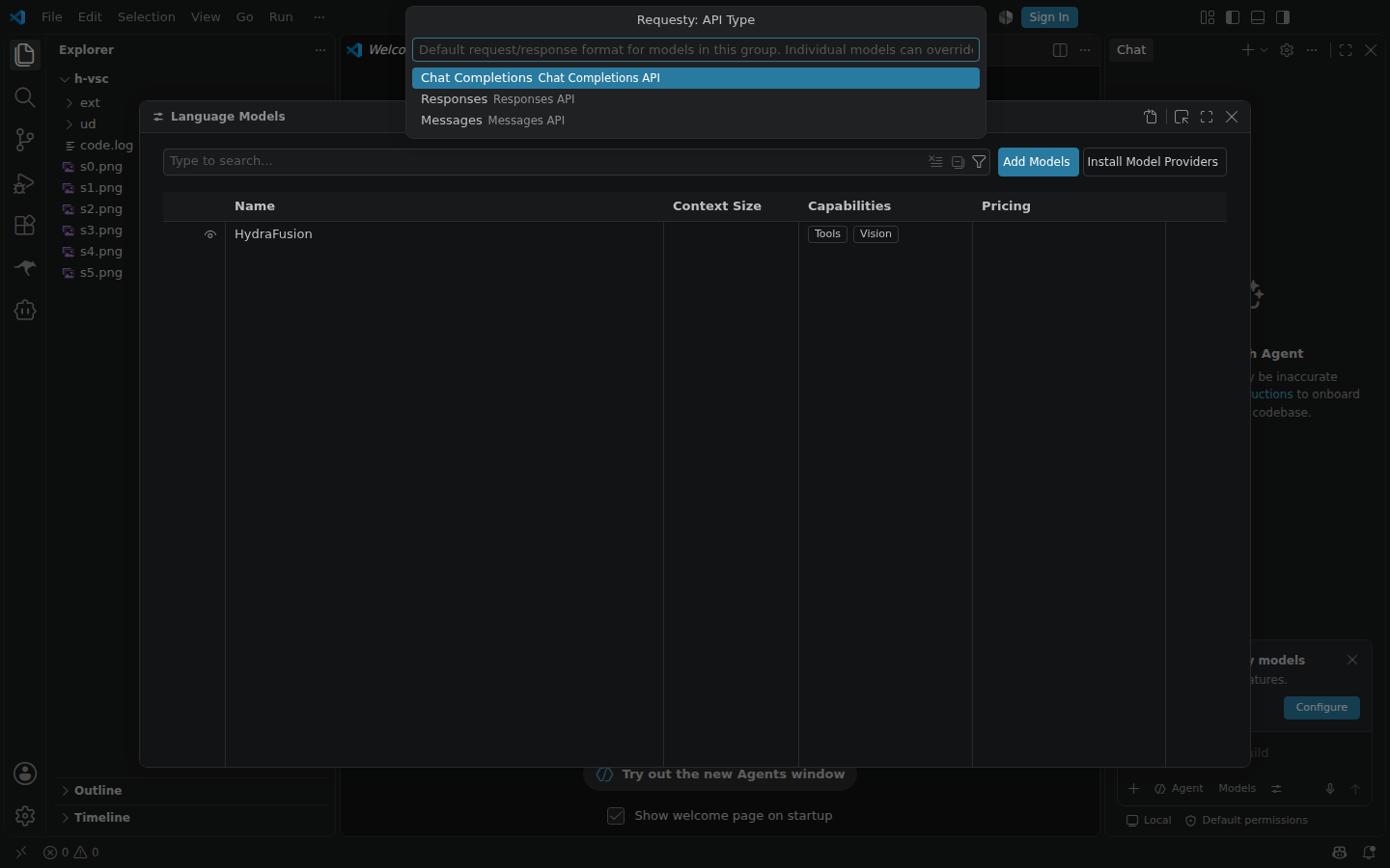 Choose the Messages API type