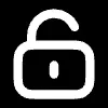 Unlocked icon showing the device can be opened