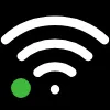 Wi-Fi connected with solid green status indicator