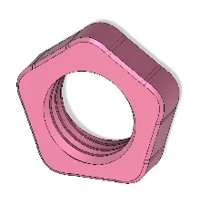 24 mm jam nut for threaded toy mount