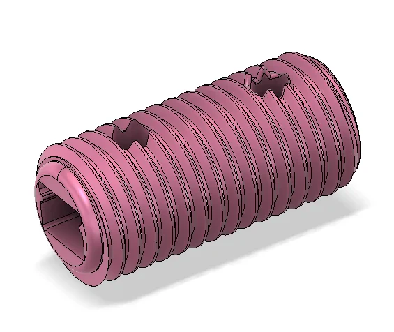 Adapter from rail to 24 mm threaded mount