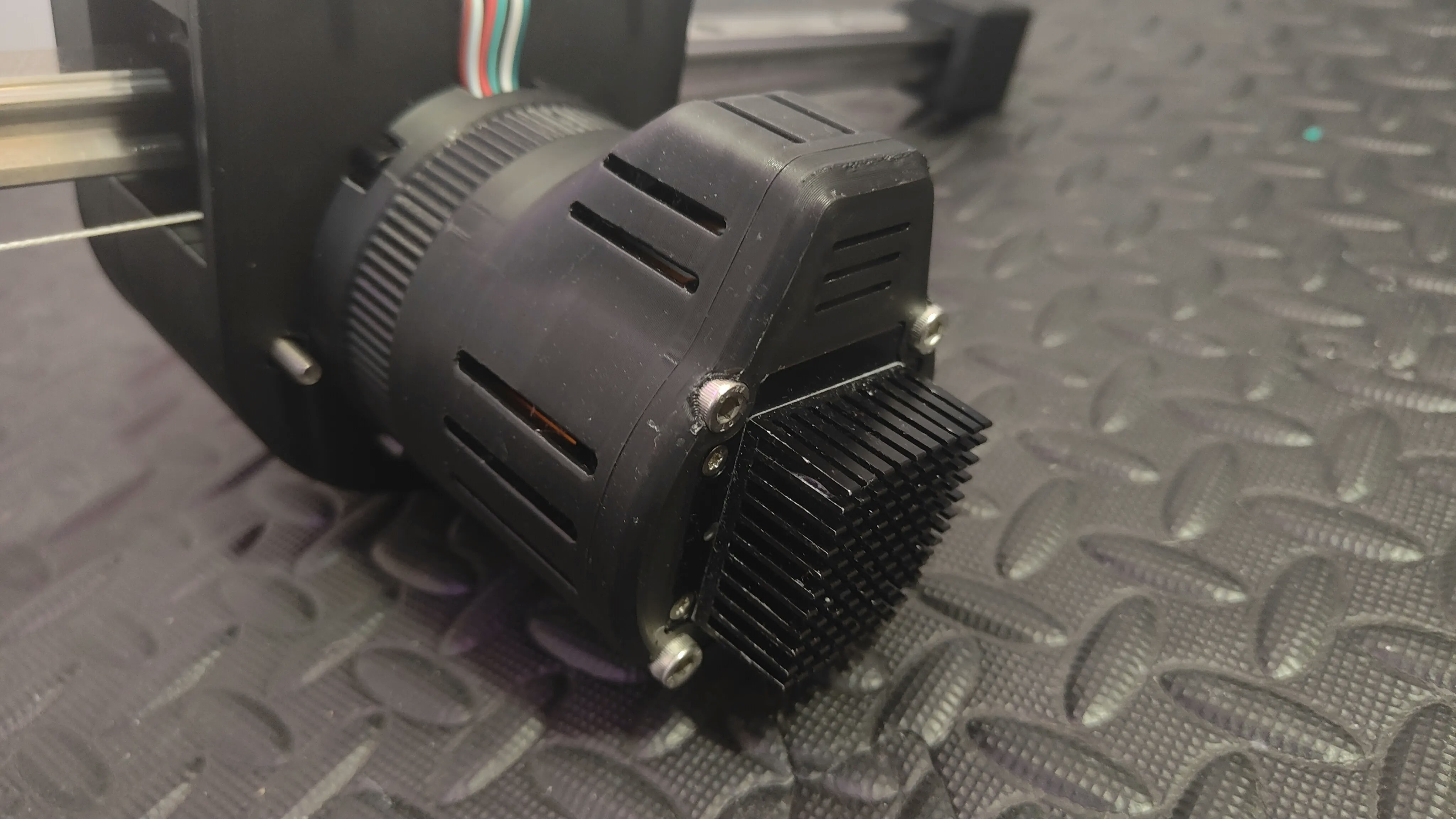 Motor Cover rear view with heatsink