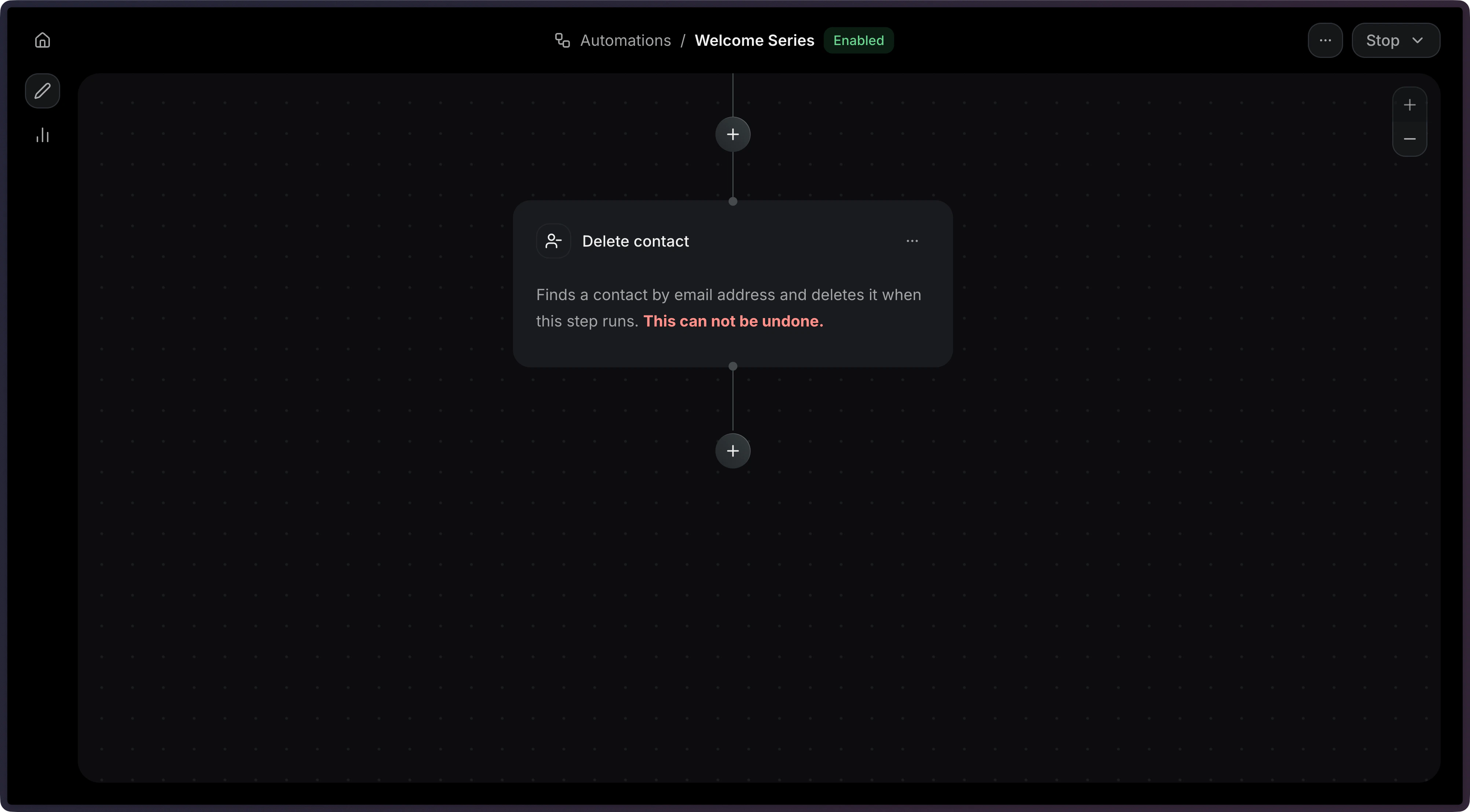 Automation Contact Delete