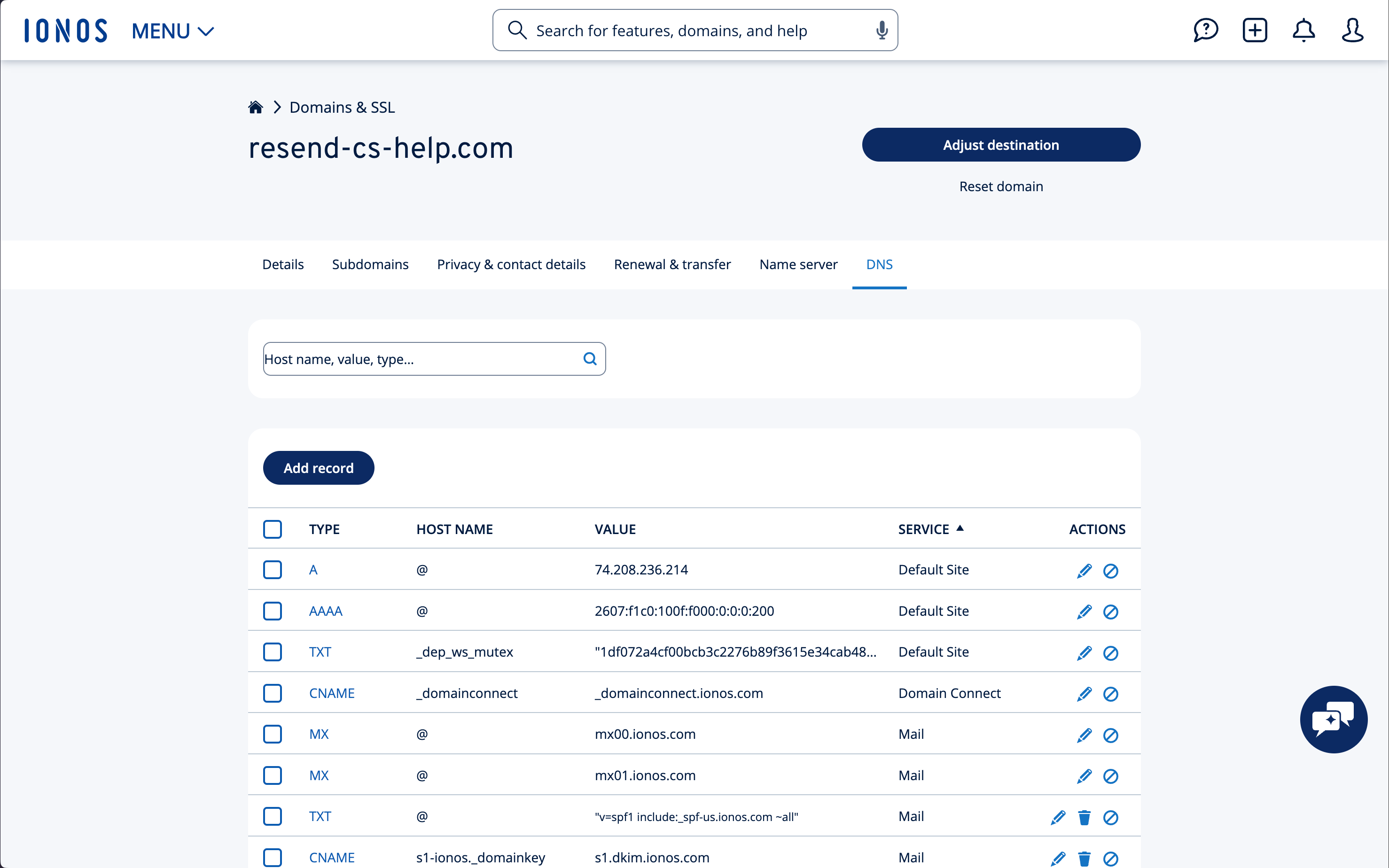 Domain Details
