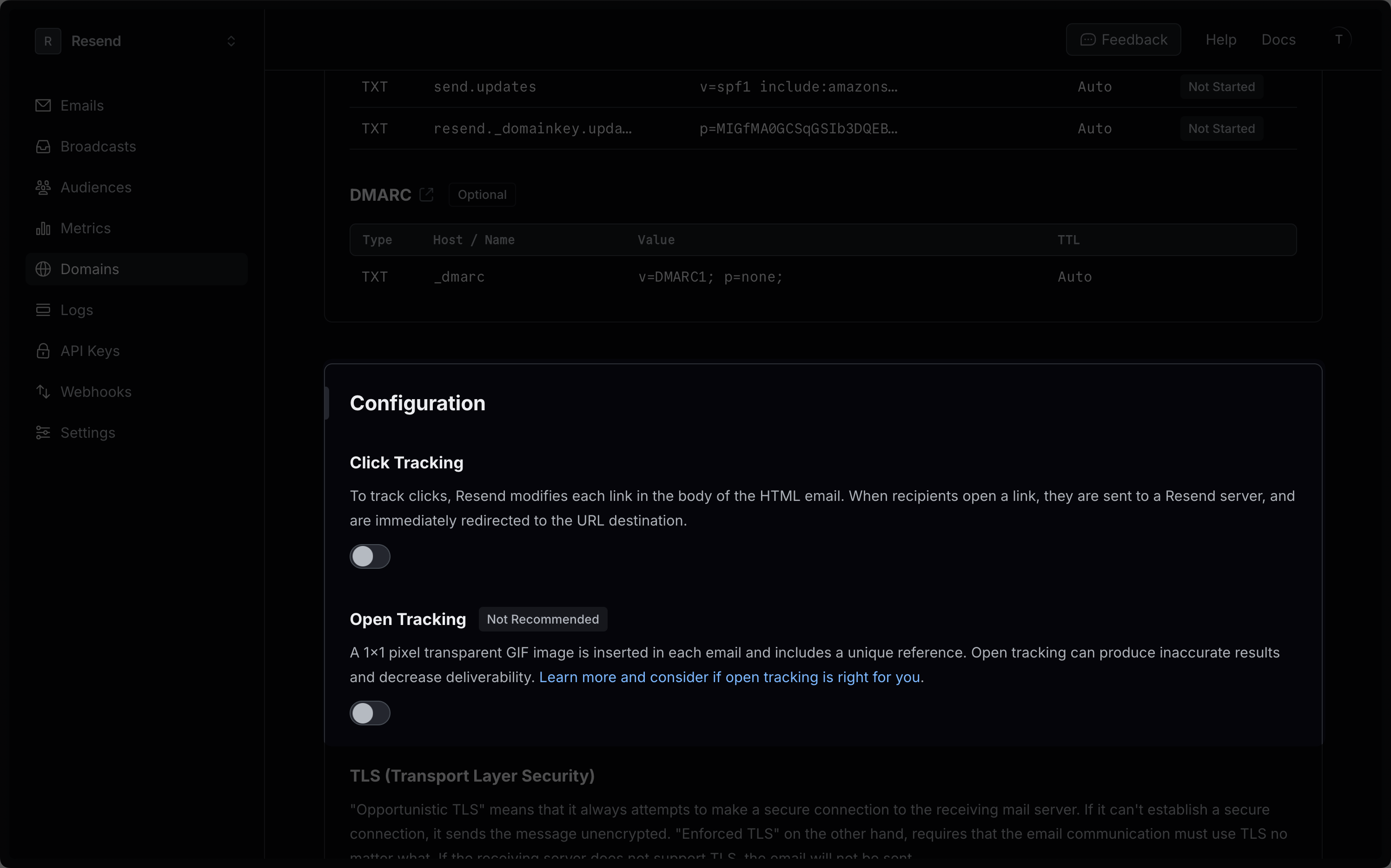 Open and Click Tracking