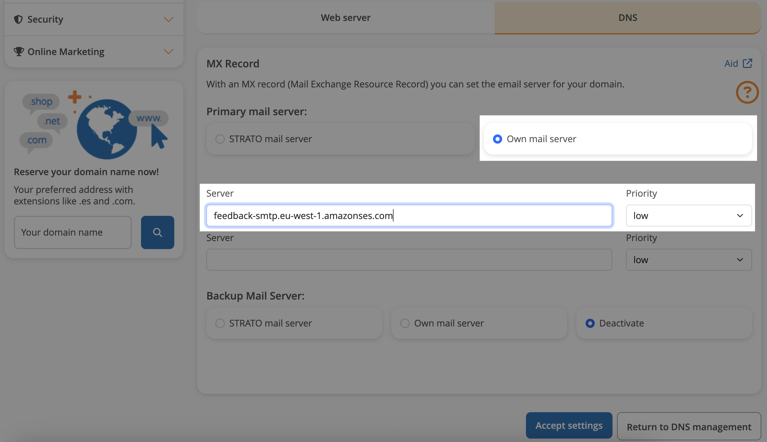 Domain Details
