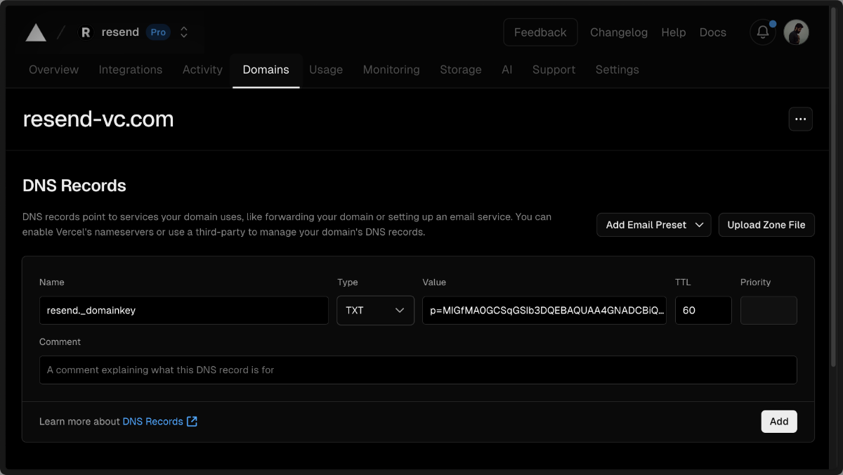 Domain Details