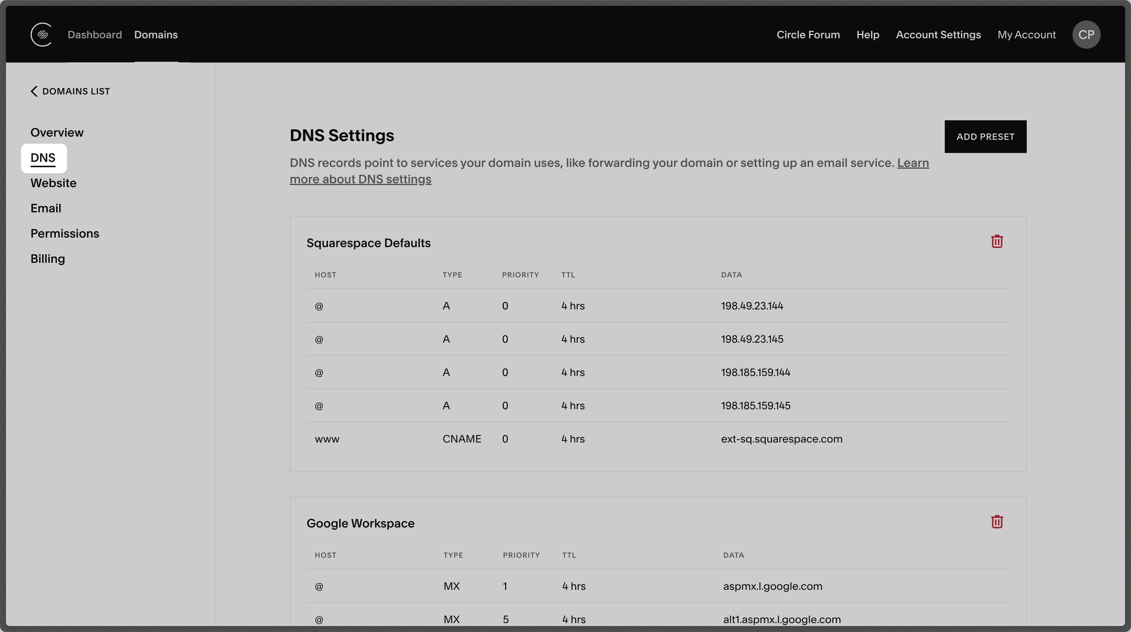 Domain Details
