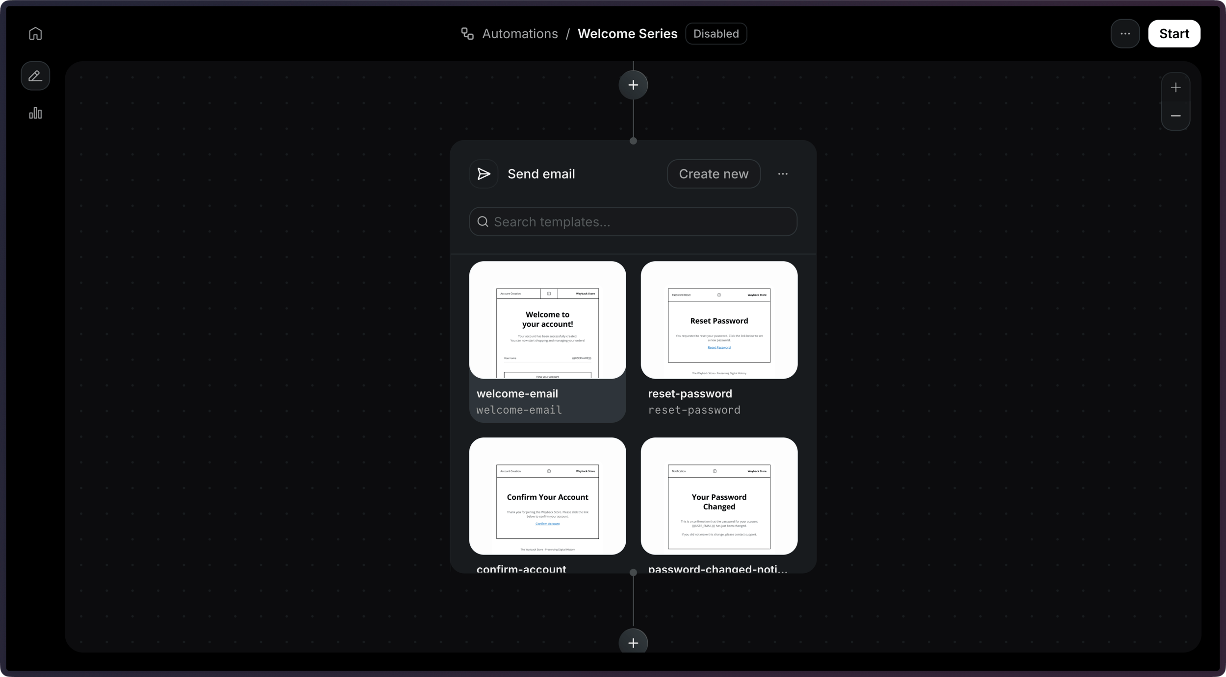 Resend Code Interface Example Using Email Using Automations - Resend