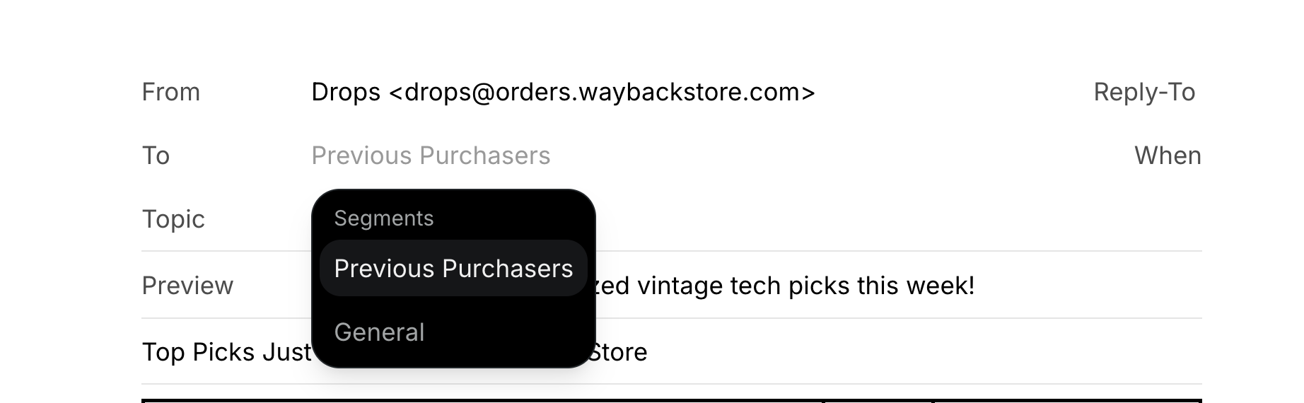 Send emails to your Segment