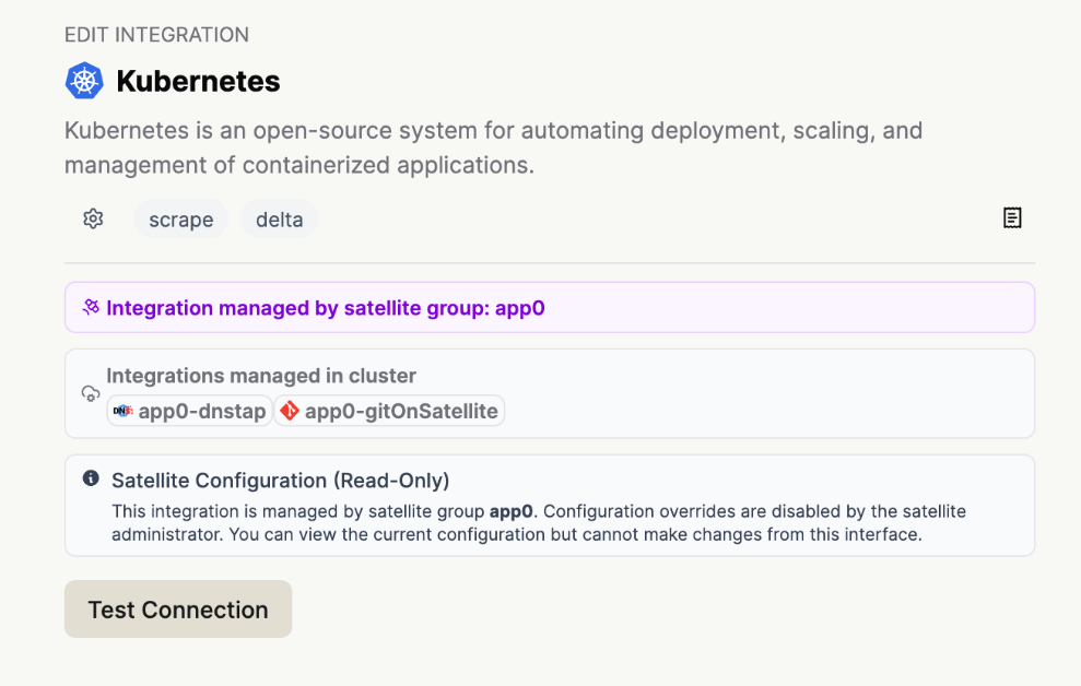 Satellite Config Override