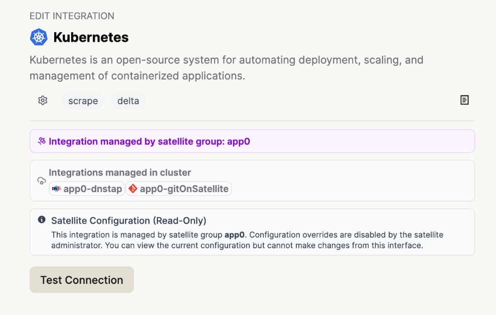 Satellite Config Override