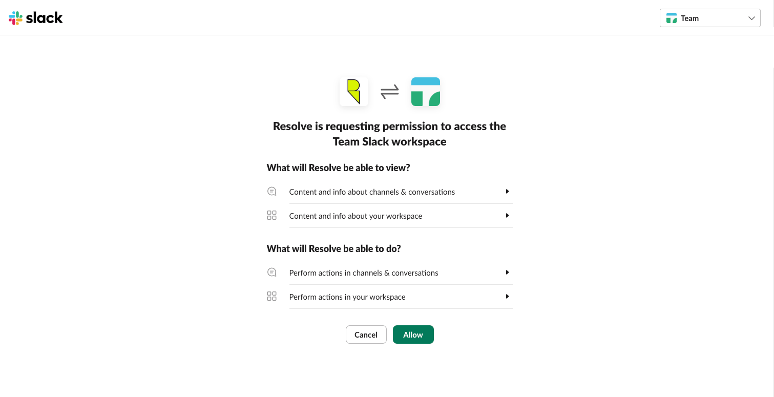 Connect Slack Workspace