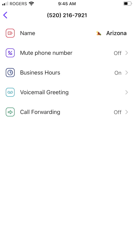 Muting phone number on mobile