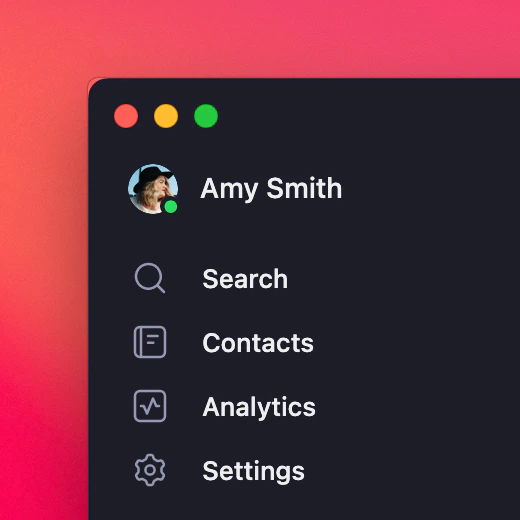 Selecting contacts from Quo interface