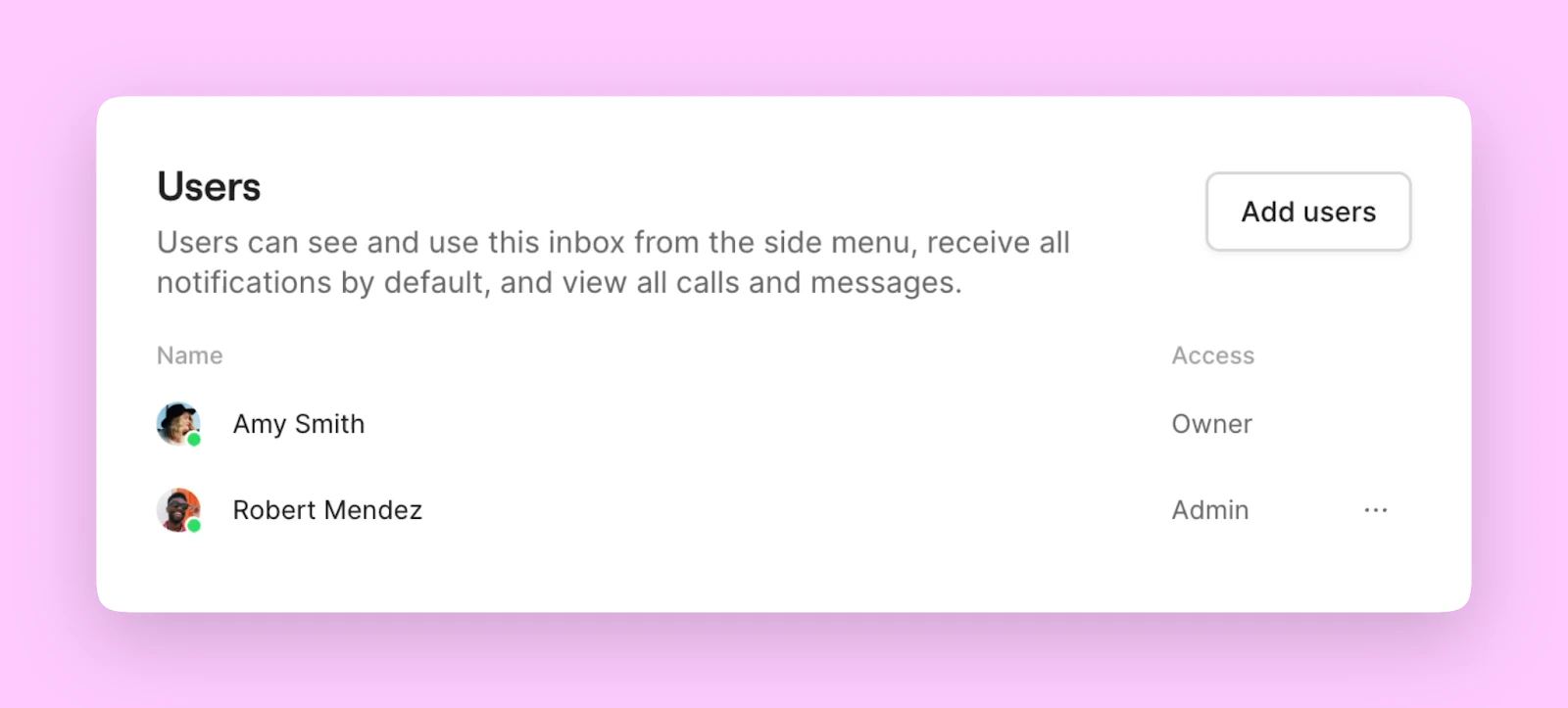 Adding users to shared inbox