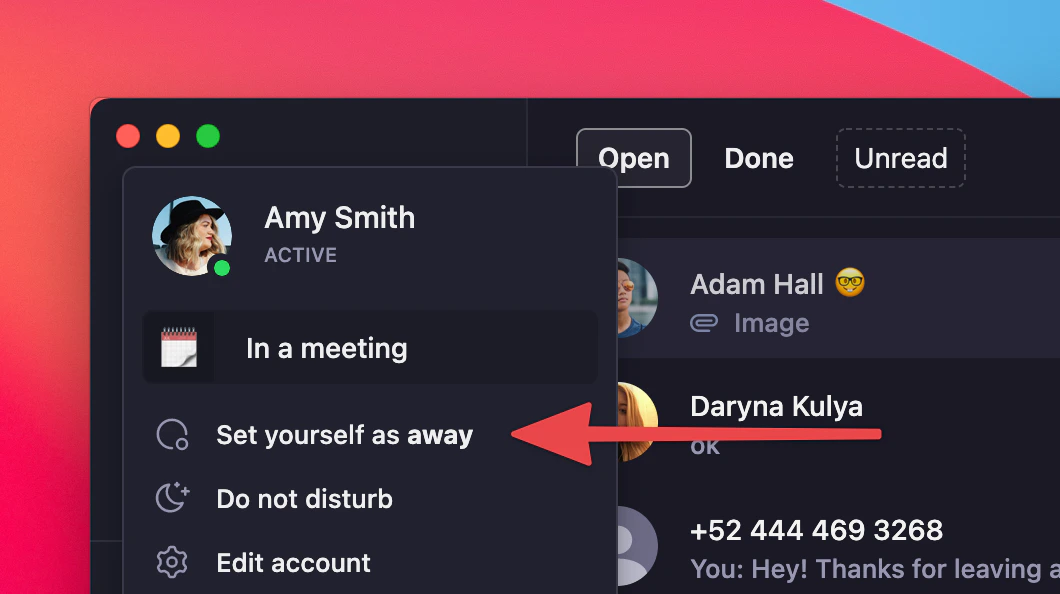 Setting yourself back to active in Quo