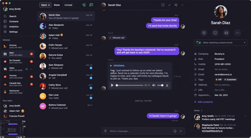 Merging contacts in Quo