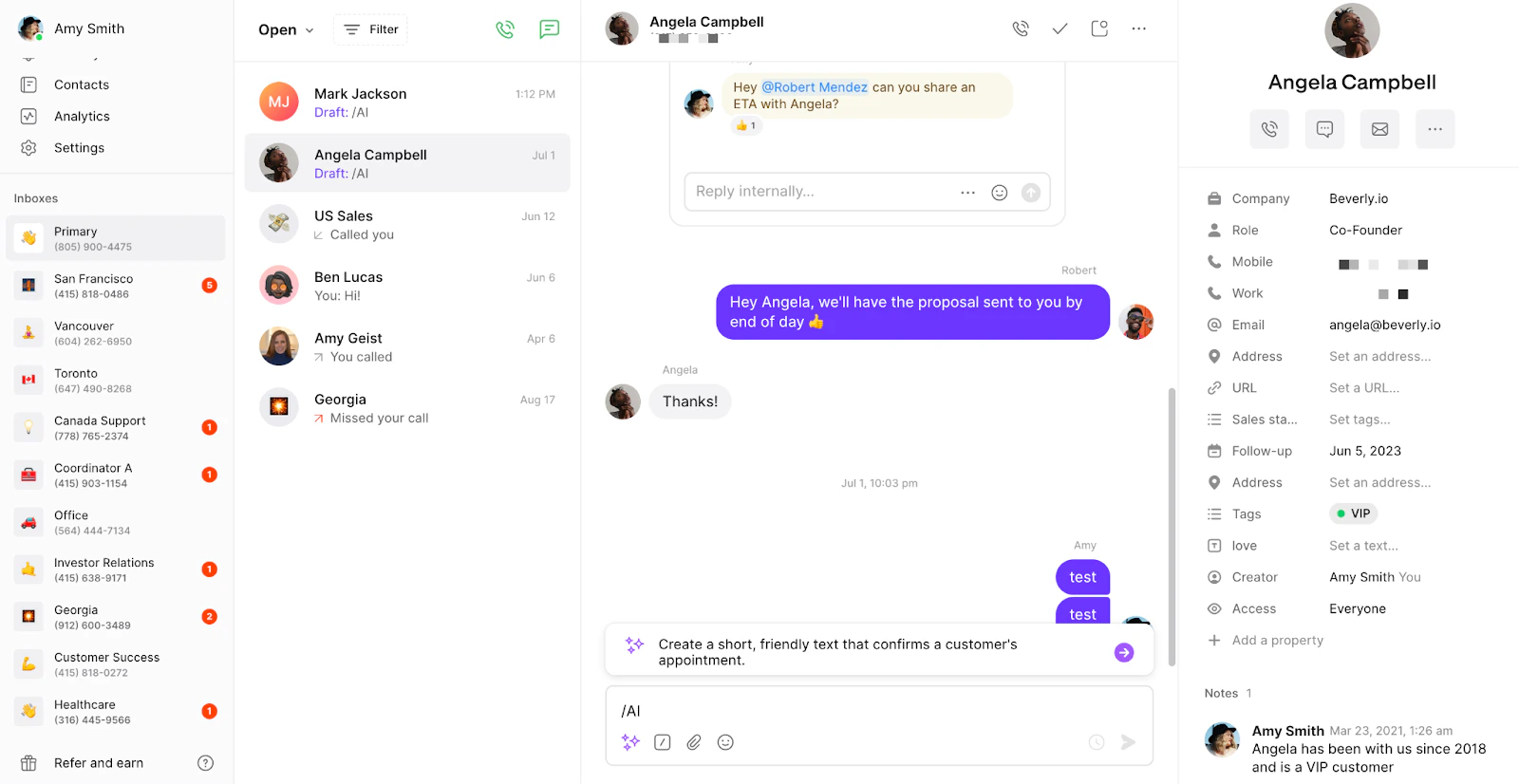 AI prompt example for generating custom responses