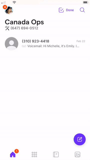 Naming phone numbers on mobile