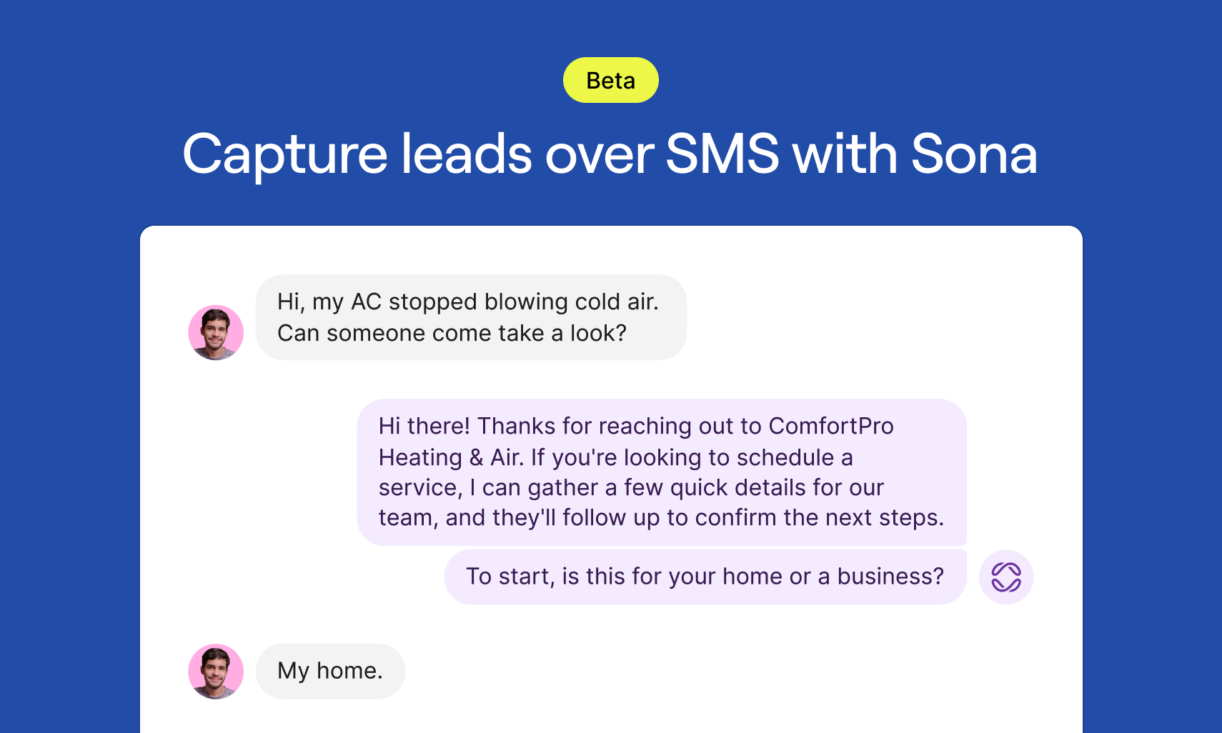 Sona for SMS