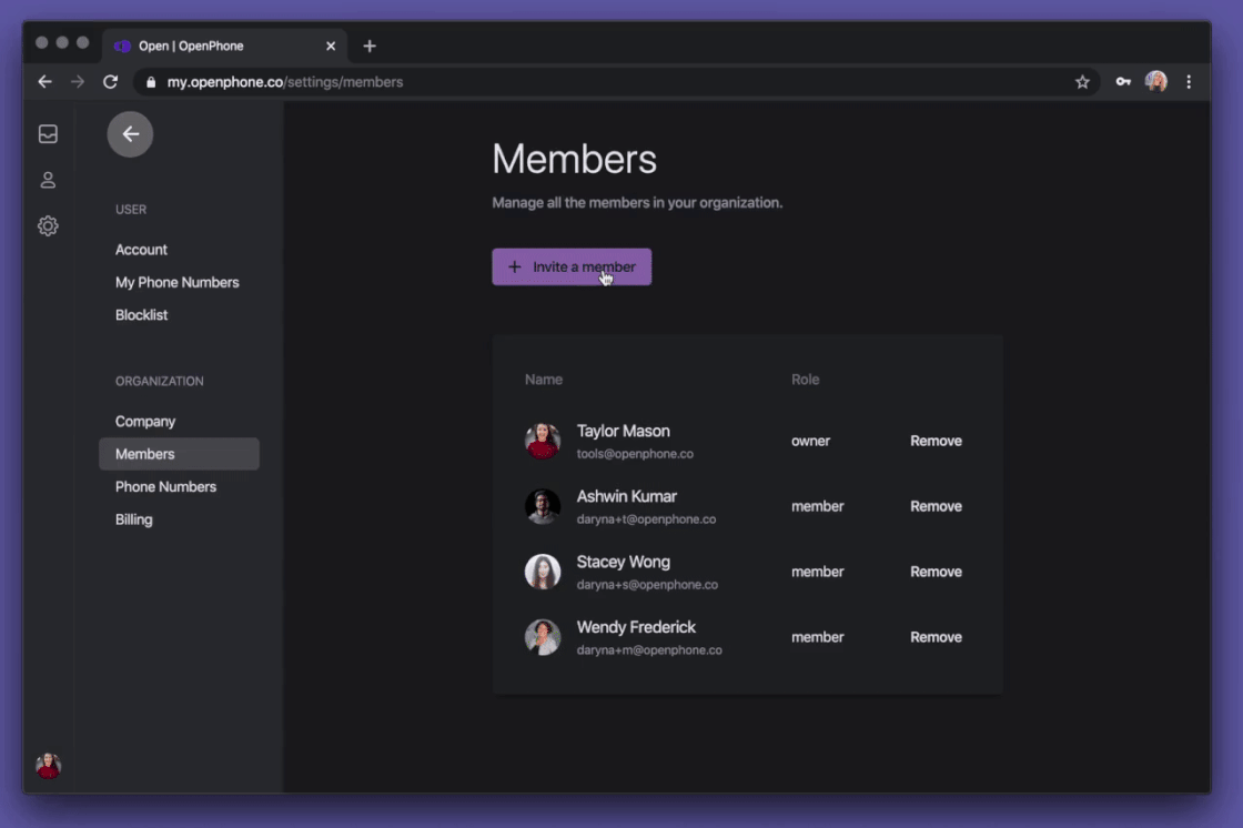 How to Invite Team Member to Share a Number.gif