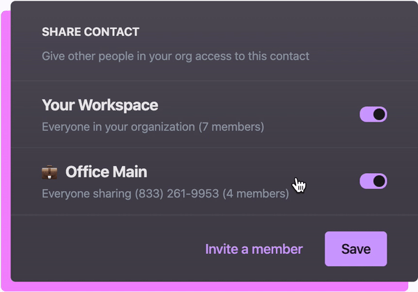 Share contact with your team.gif