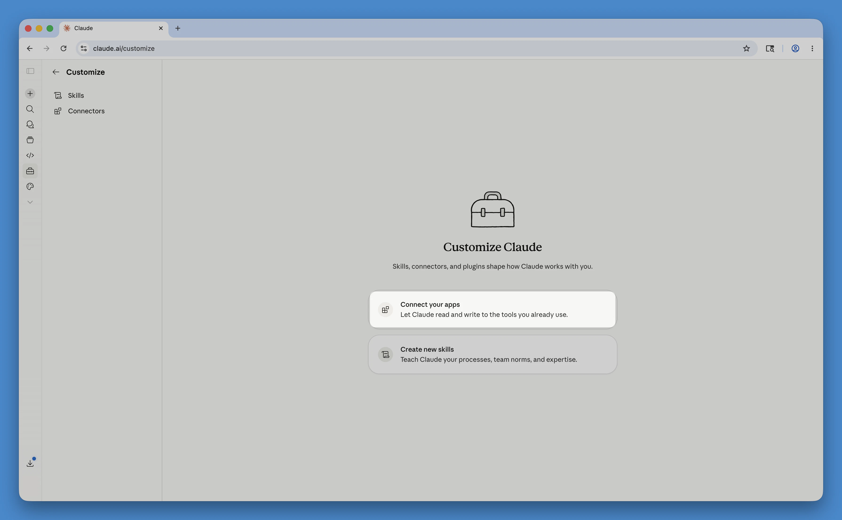 Connect your apps in Claude