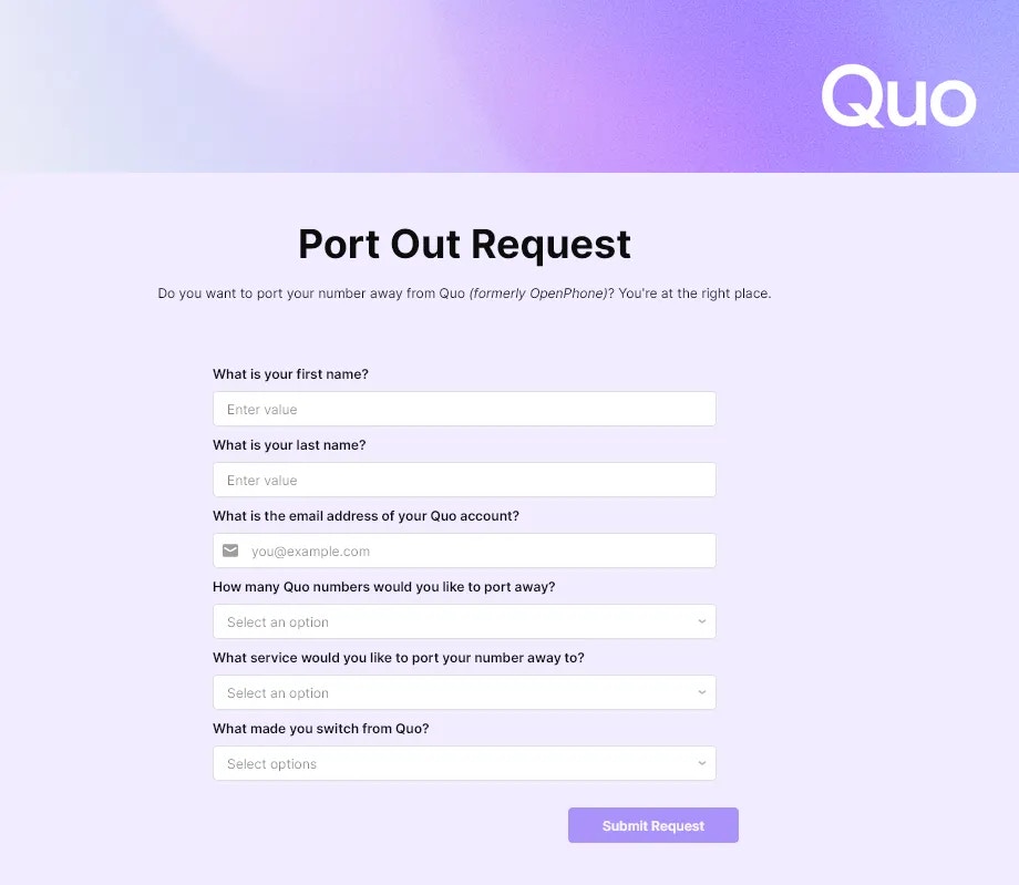 Port Out Request Nov2025