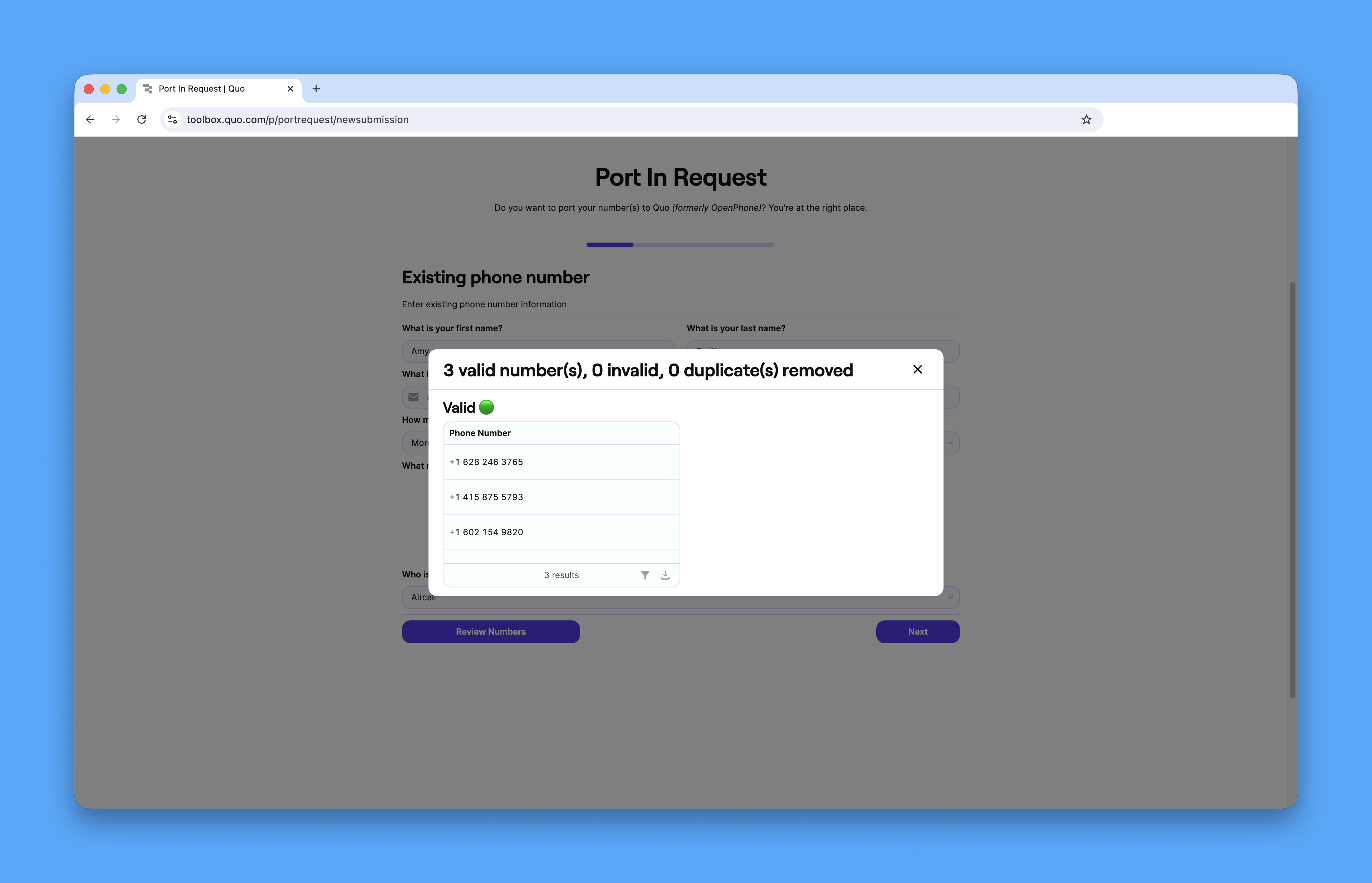 Number porting - Quo Resource Center