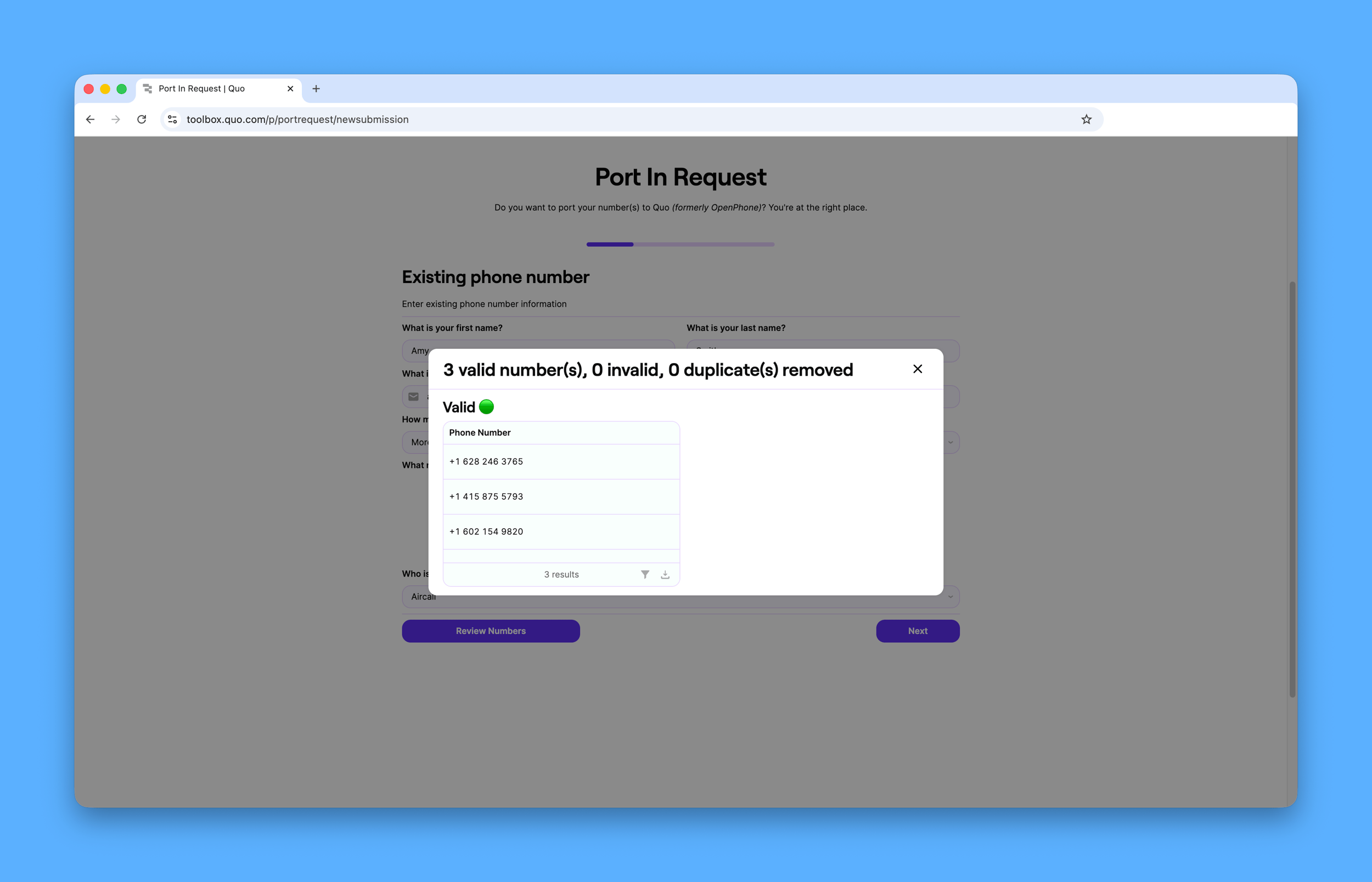 Number porting - Quo Resource Center