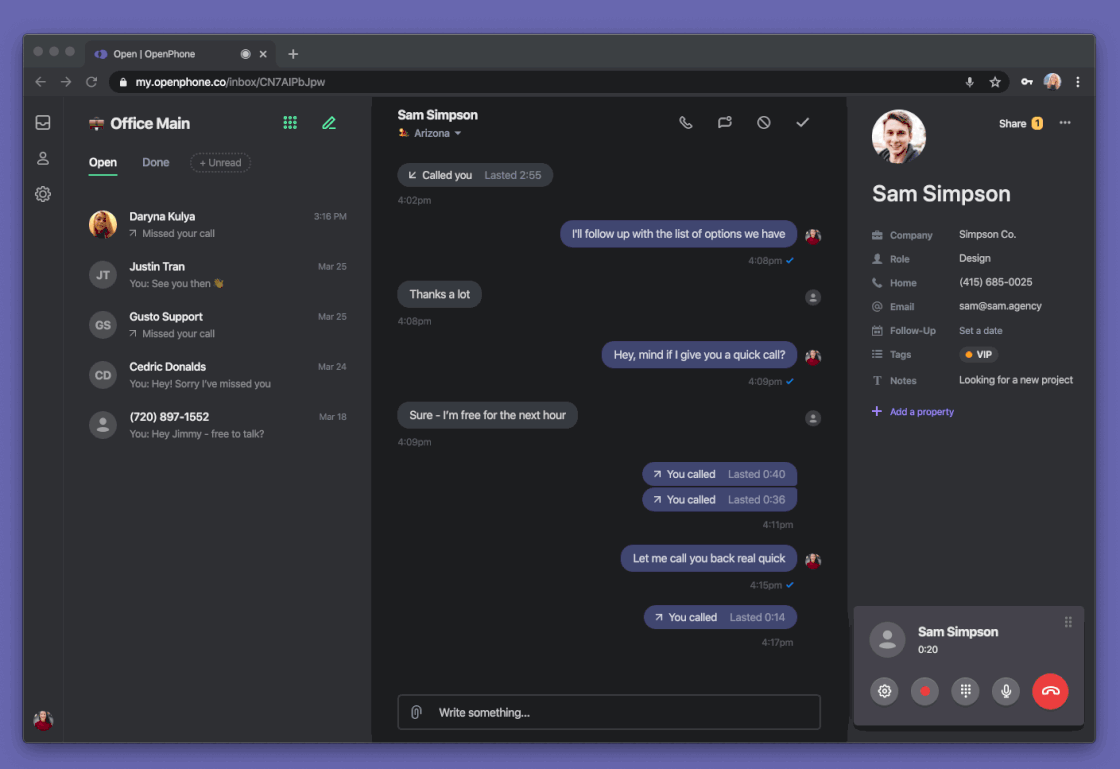 Call recording with OpenPhone.gif