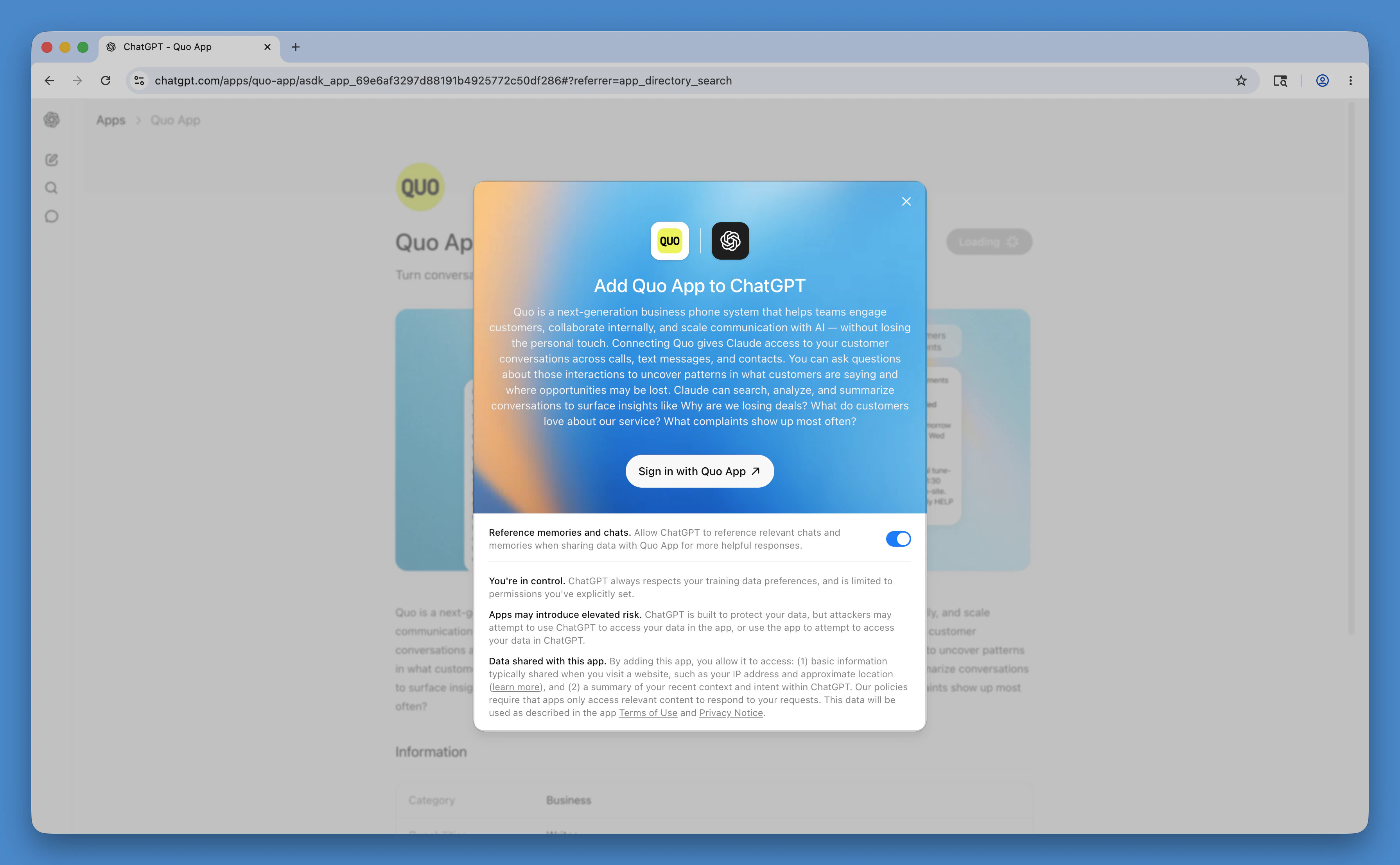Lt Connect Chat GPT Quo Quo 05 19 2026