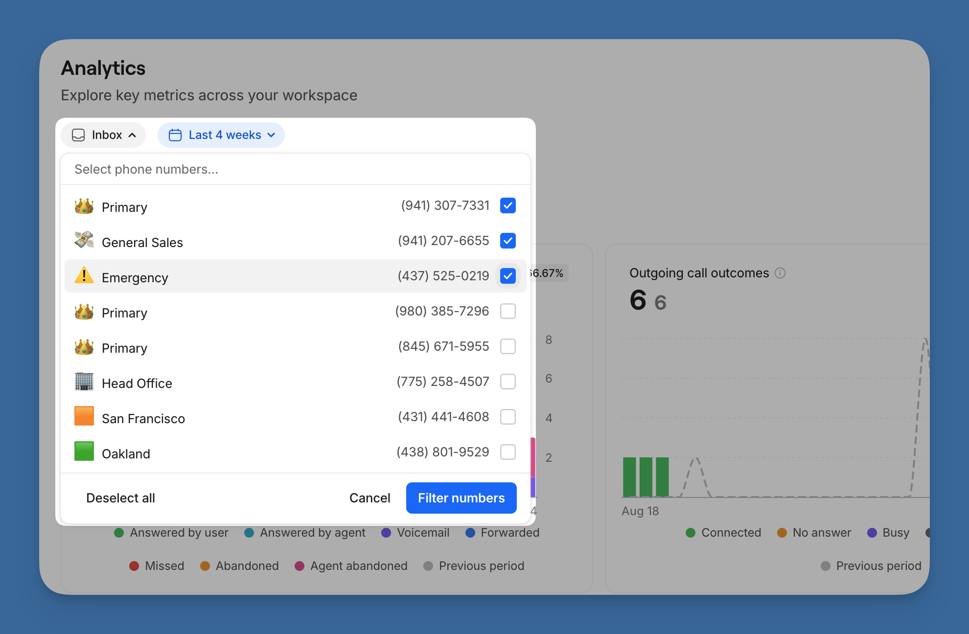 Analytics Filter By Number Quo 09 15 2026