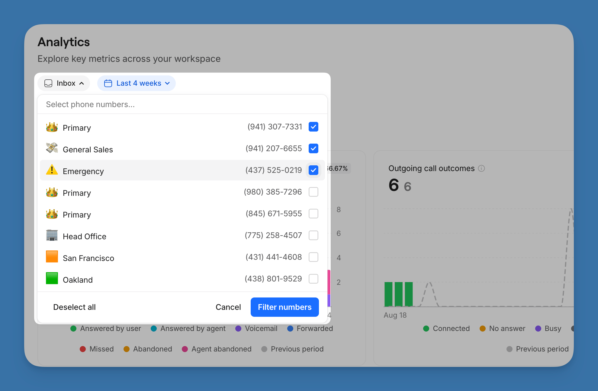 Analytics Filter By Number Quo 09 15 2026