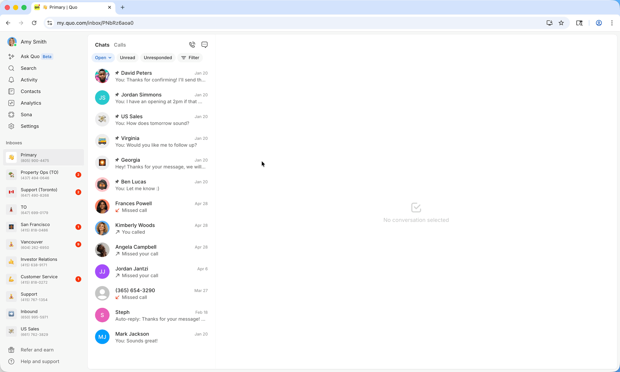 Choose speaker and mic from call modal