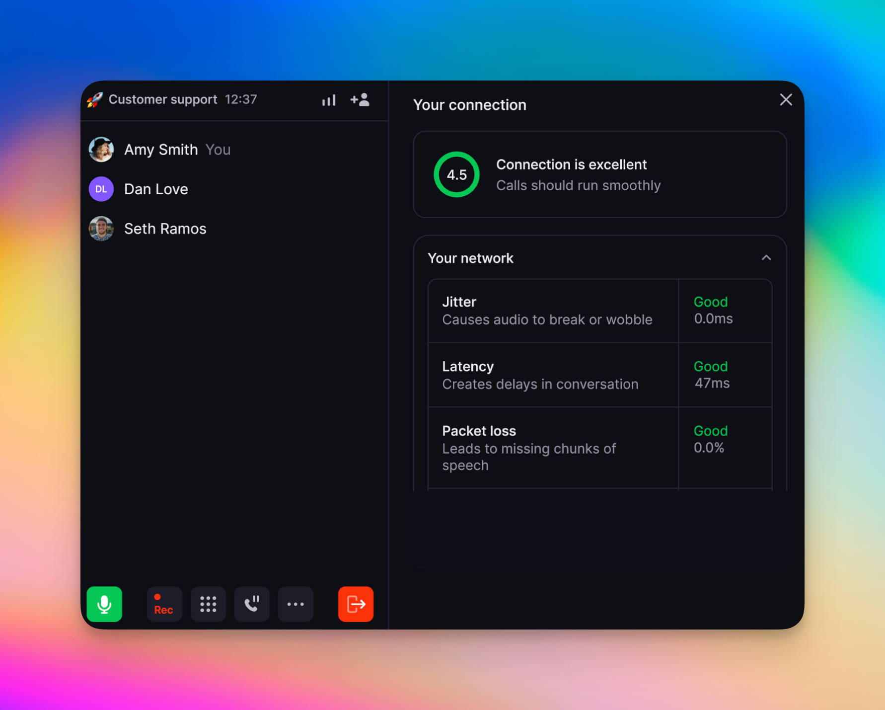 Opening Call Quality Desktop