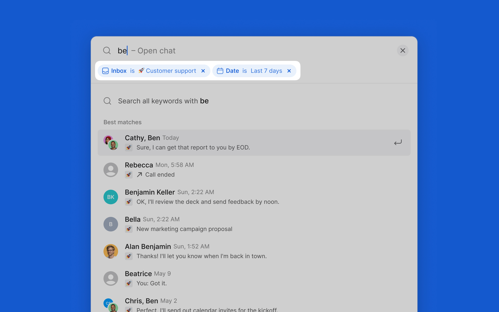 Inbox search - Quo Resource Center