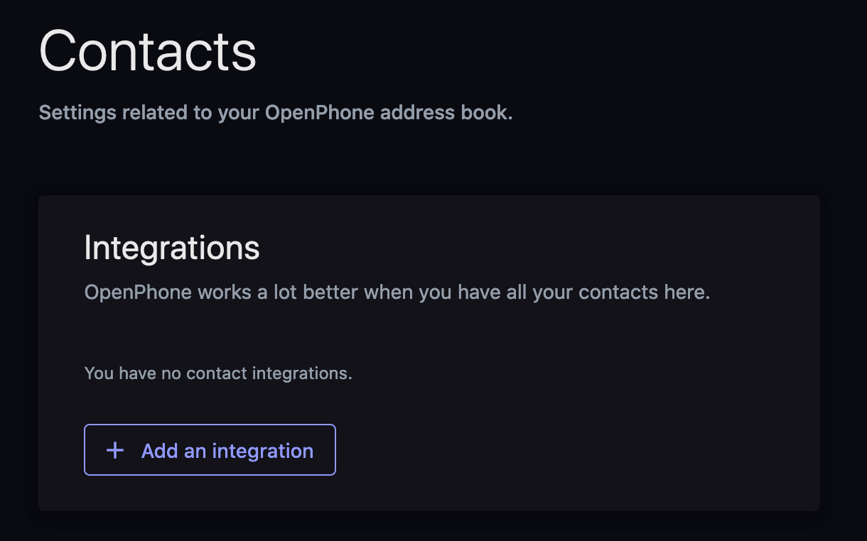 Configuración de la integración con Google Contacts