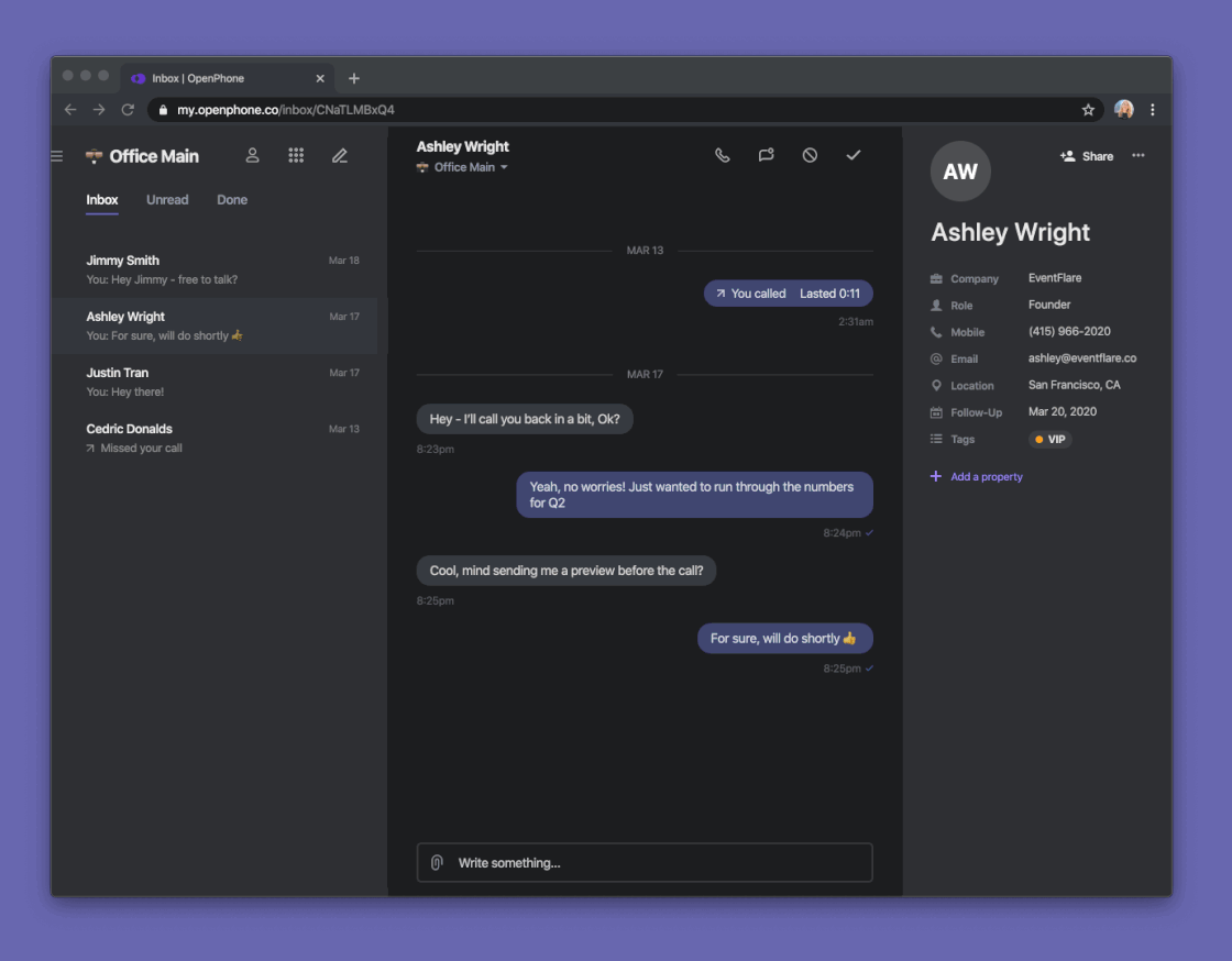 Share contacts with team.gif