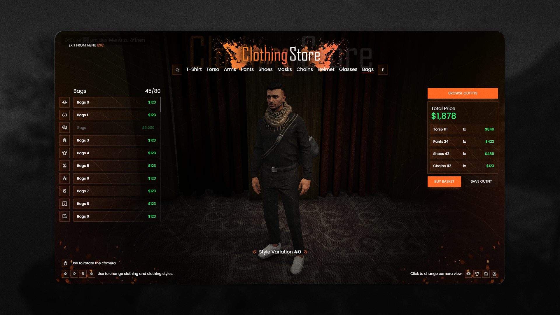 Clothing Script Preview