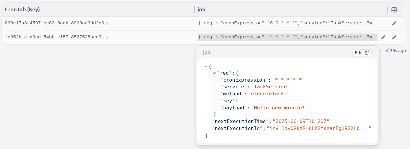 Cron State UI