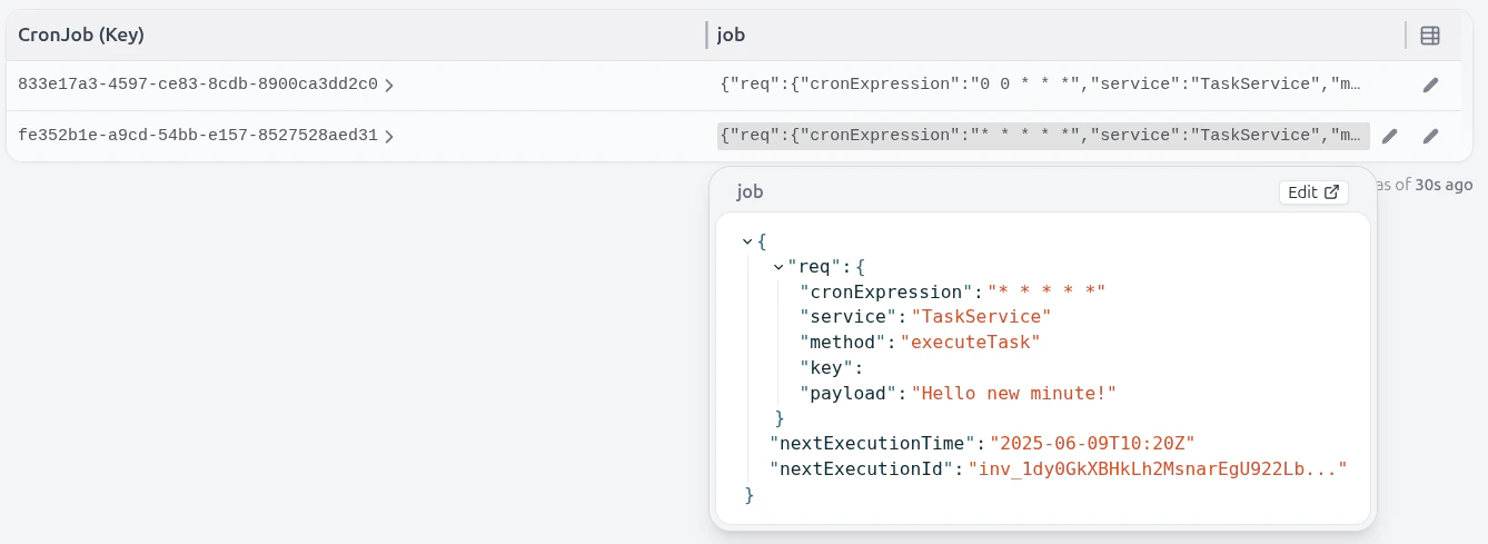 Cron State UI