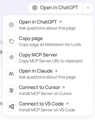 Contextual menu