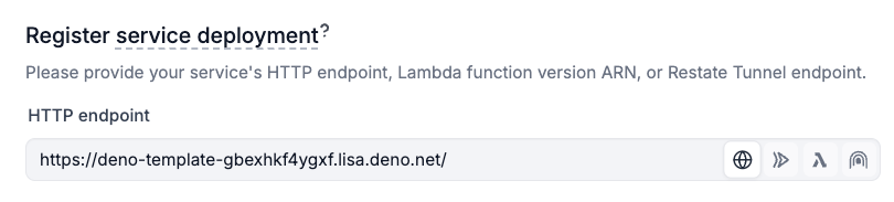 Deno Deploy UI